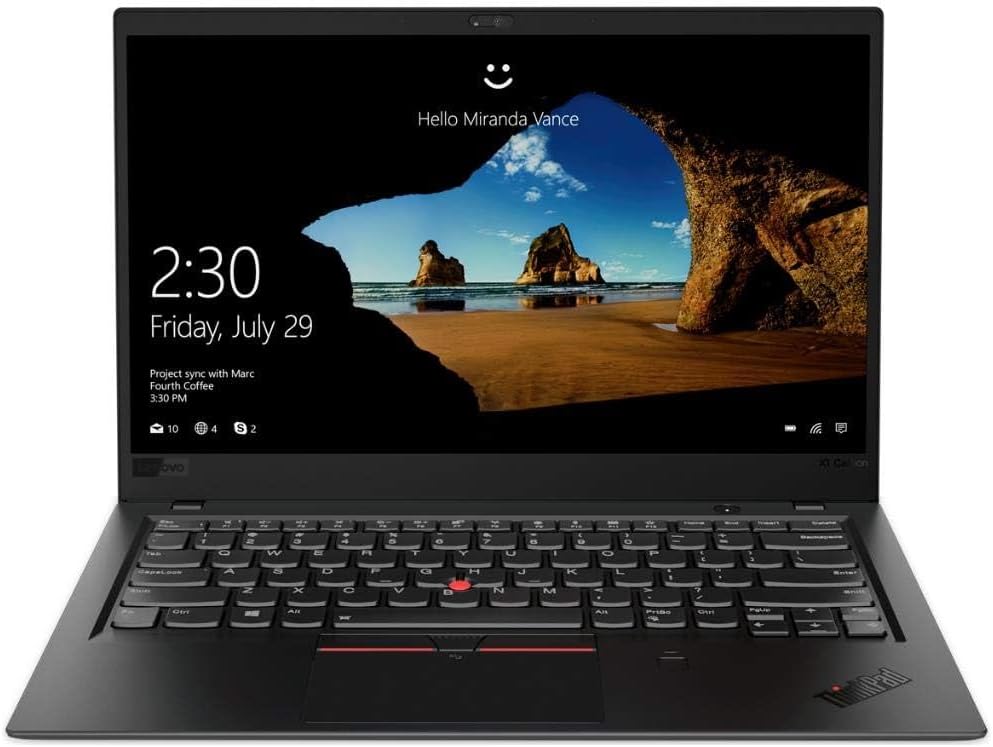 Grade A -Ultralight Lenovo ThinkPad X1 Carbon 6th Gen 14" Ultrabook i7-8650U 16GB LPDDR3 256 GB SSD Win11 Pro