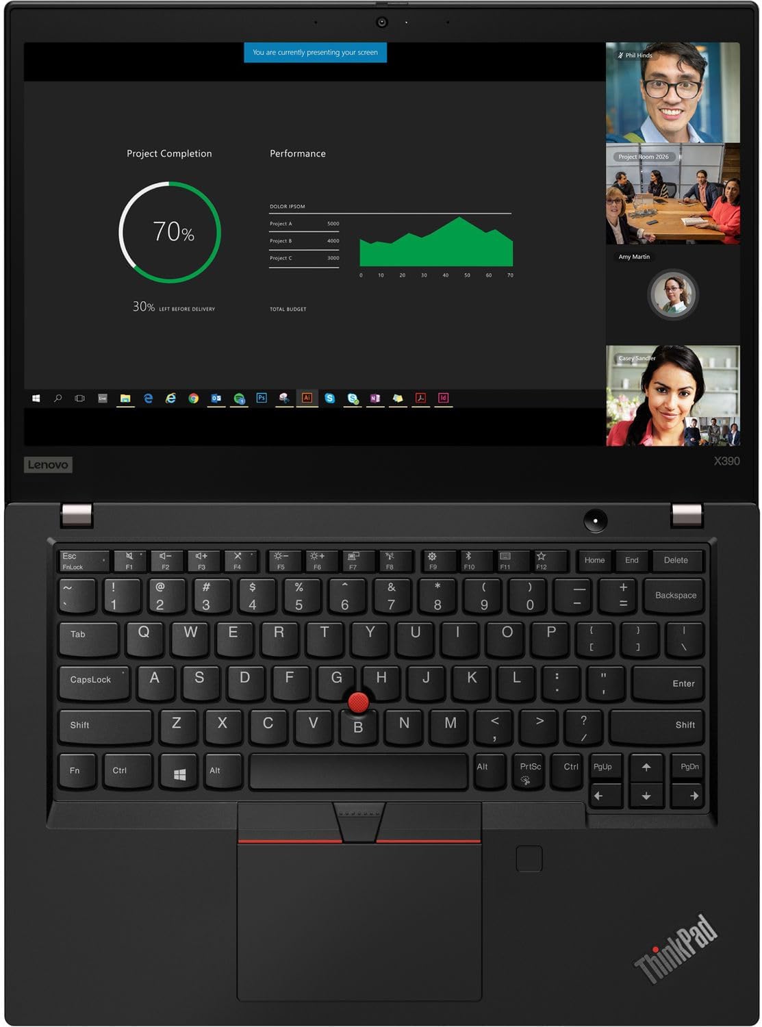 Grade A - Lenovo ThinkPad X390 13.3" Core i5-8365U-1.60 ghz- 8GB DDR4 256GB SSD Win11 Pro